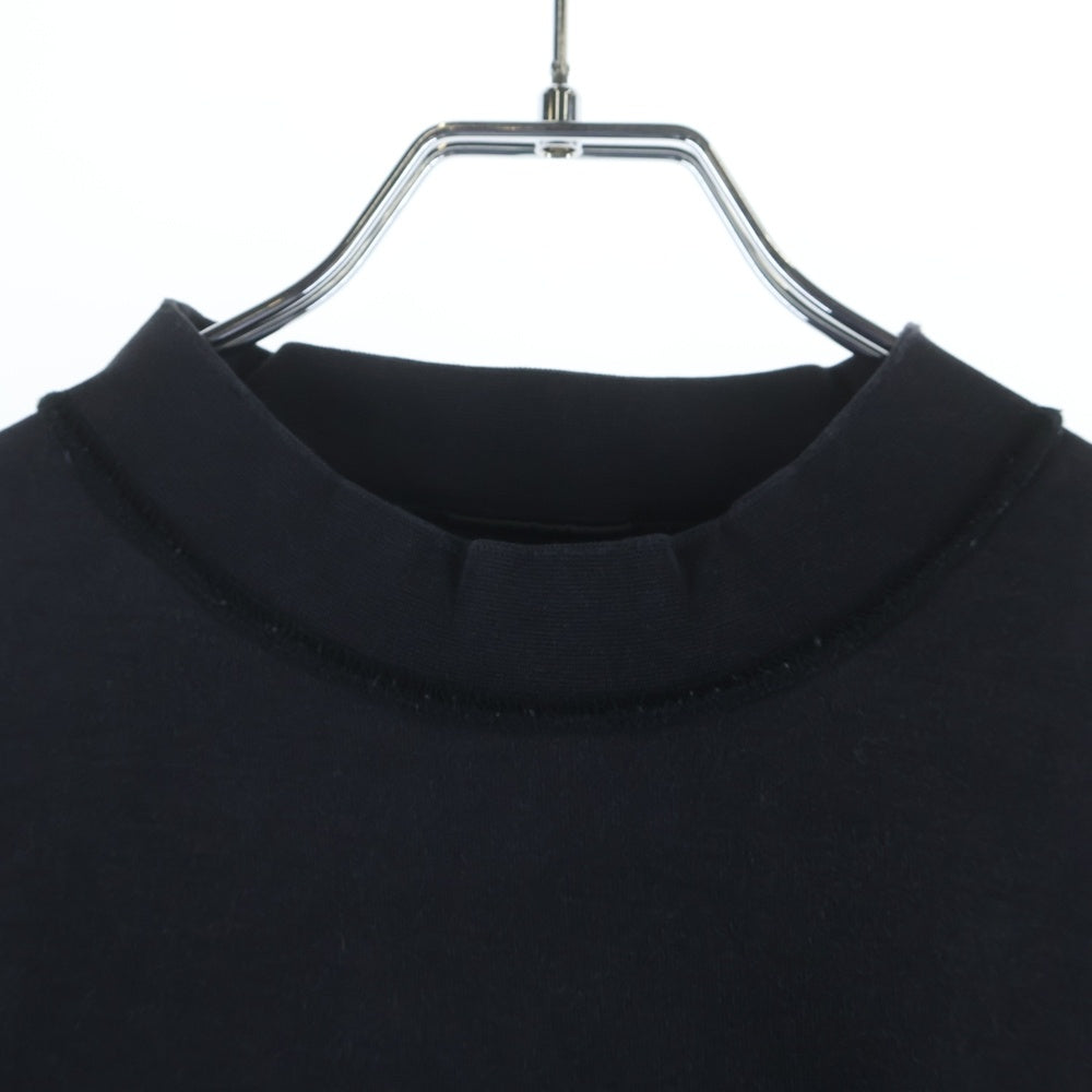 BALENCIAGA(バレンシアガ) ダメージ加工 ワッペンロゴ オーバーサイズ 半袖Tシャツ ワンピース ブラック レディース 793840
