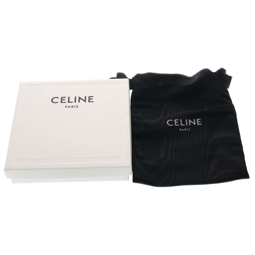 CELINE(セリーヌ) コンパクトウォレット ミニ財布 ベージュ ブラウン レザー ゴールド金具 レディース