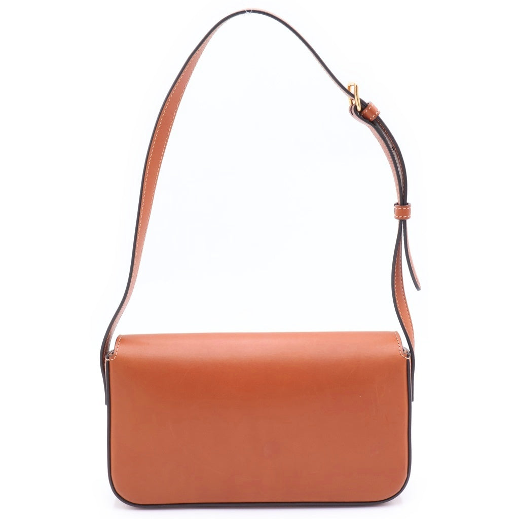 CELINE(セリーヌ) ティーントリオンフ ショルダーバッグ ワンショルダーバッグ ブラウン カーフレザー ゴールド金具 レディース