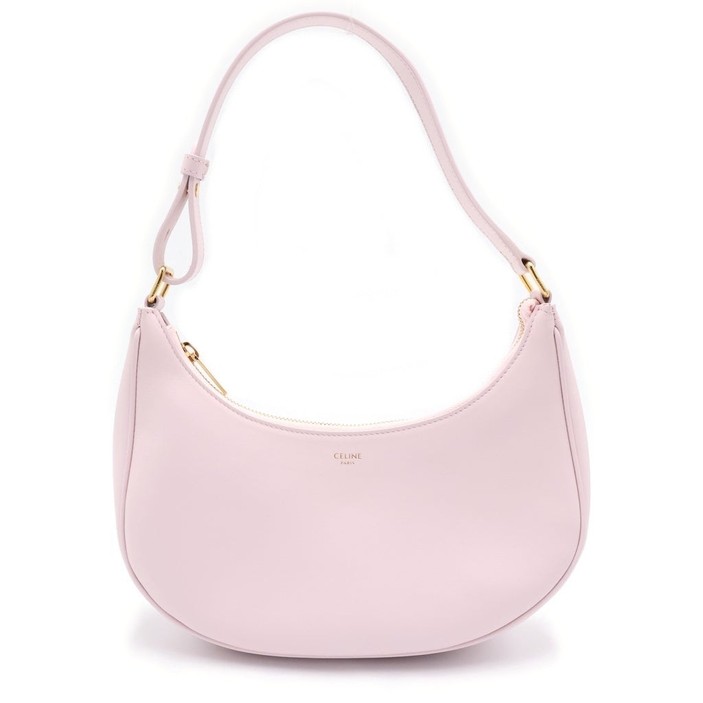 CELINE(セリーヌ) アヴァ ワンショルダーバッグ ハンドバッグ ライトピンク レザー ゴールド金具 レディース