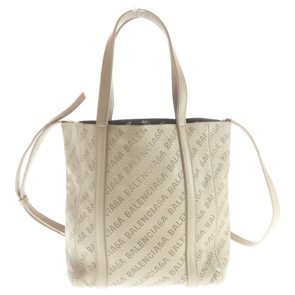 BALENCIAGA(バレンシアガ) エブリデイ トート XXS パンチングロゴレザー 2WAY ハンド ショルダー バッグ ベージュ 551815 レディース