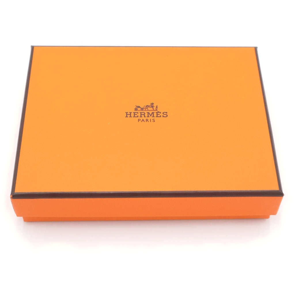 HERMES(エルメス) ケリーポケット コンパクト カードケース 小物入れ ライトピンク シェーブル U刻印 シルバー金具 レディース