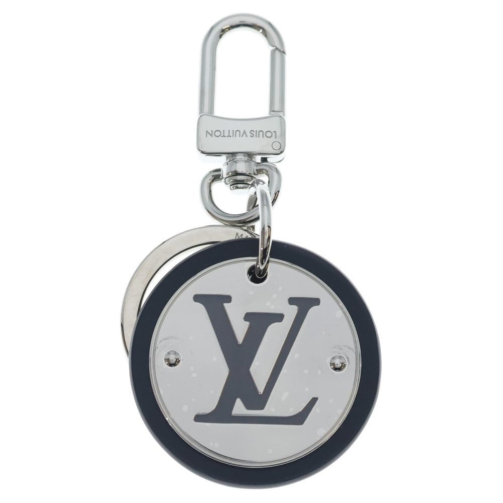 LOUIS VUITTON(ルイヴィトン) LVサークル キーホルダー バッグチャーム キーリング ブラック×シルバー M00741 レディース