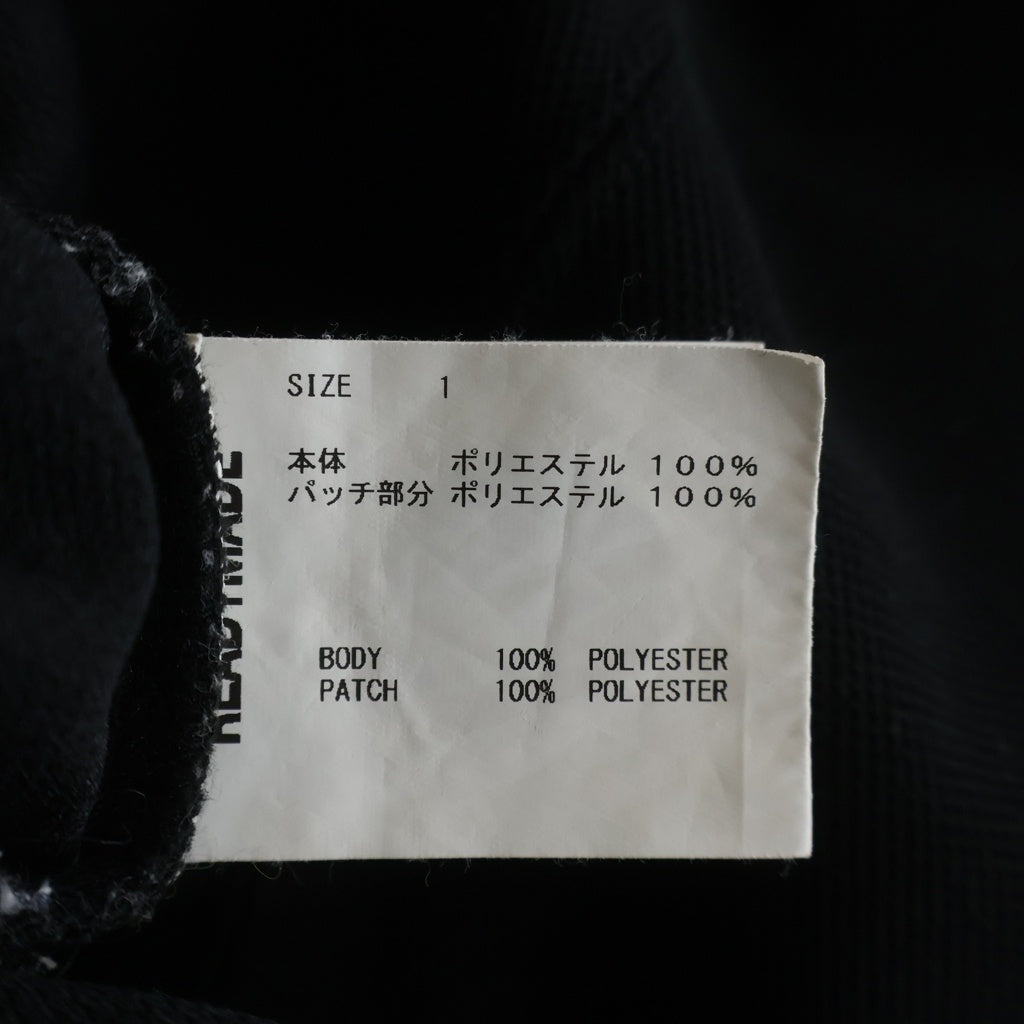READY MADE(レディメイド) GAME SHIRT SMILE 長袖シャツ ブラック/ホワイト RE-PO-BK-00-00-249