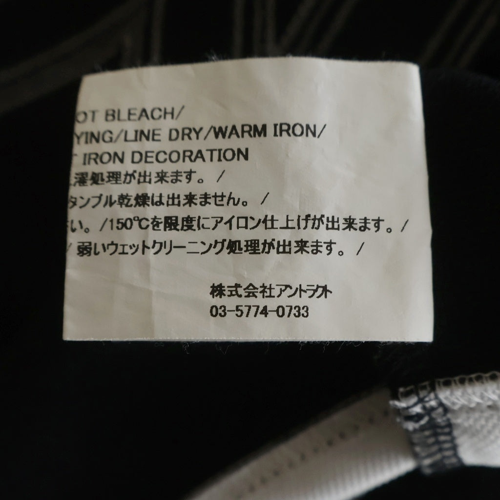 READY MADE(レディメイド) GAME SHIRT SMILE 長袖シャツ ブラック/ホワイト RE-PO-BK-00-00-249