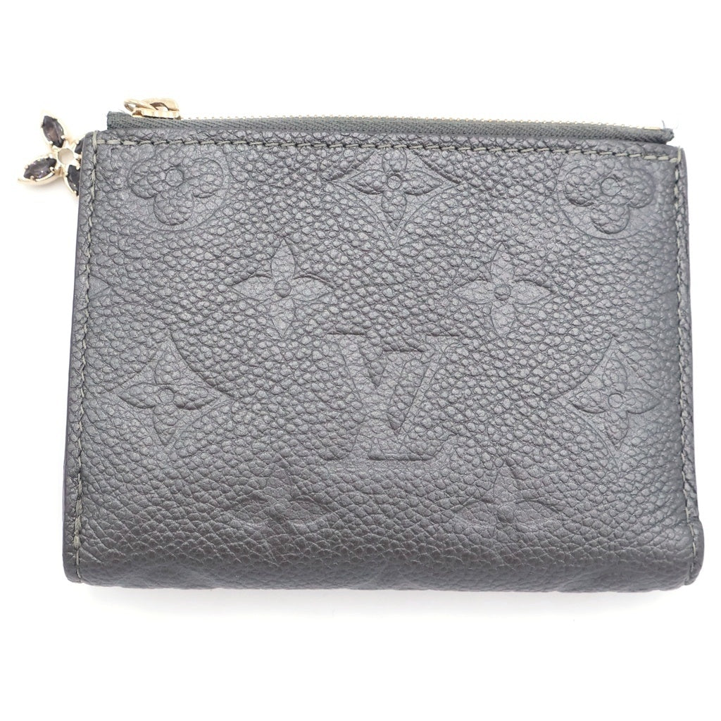 LOUIS VUITTON(ルイヴィトン) アンプラント ポルトフォイユ リサ コンパクトウォレット 二つ折り財布 コインケース メタリックグレー レザー M12536 ゴールド金具 レディース