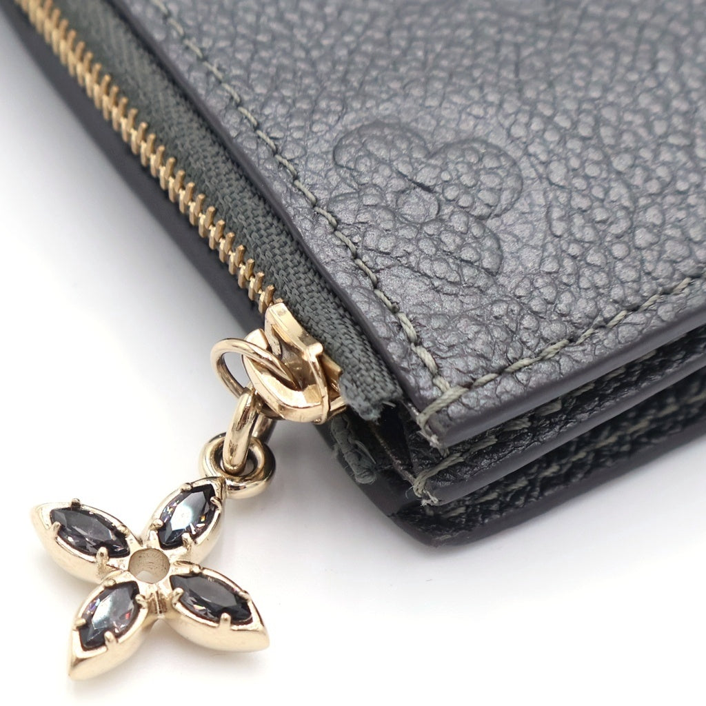 LOUIS VUITTON(ルイヴィトン) アンプラント ポルトフォイユ リサ コンパクトウォレット 二つ折り財布 コインケース メタリックグレー レザー M12536 ゴールド金具 レディース