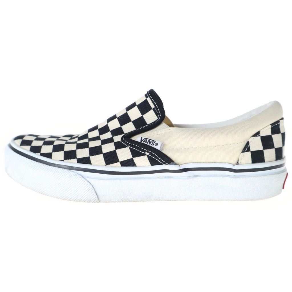 VANS(ヴァンズ) チェッカーフラッグ SLIP-ON スリッポン スニーカー ブラック/ホワイト レディース