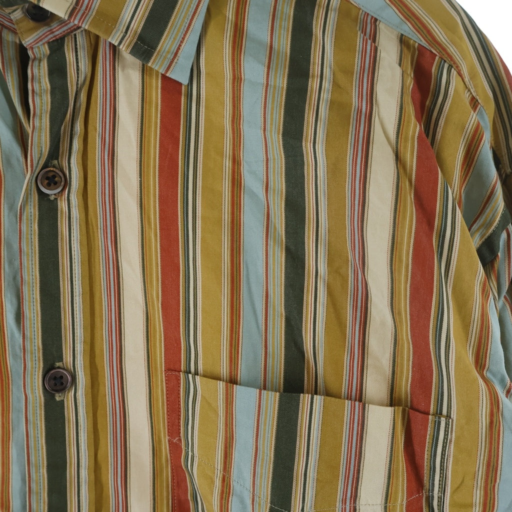 Paul Smith(ポールスミス) マルチカラーストライプ総柄 長袖シャツ ベージュ