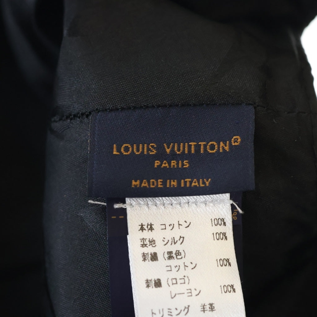 LOUIS VUITTON(ルイヴィトン) LV アイコニック モノグラム刺繍 ベースボール キャップ 帽子 ブラック M7050M