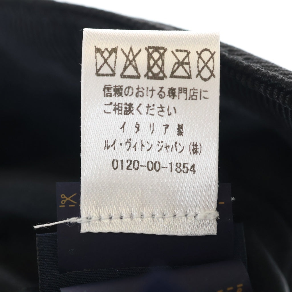 LOUIS VUITTON(ルイヴィトン) LV アイコニック モノグラム刺繍 ベースボール キャップ 帽子 ブラック M7050M