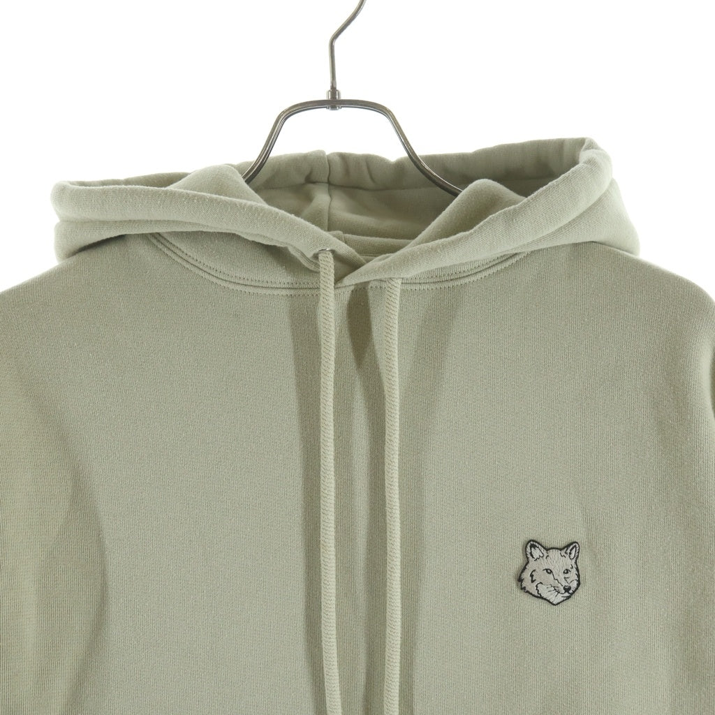 MAISON KITSUNE(メゾンキツネ) ボールドフォックスヘッドパッチコンフォートフーディー パーカー アッシュツリー ライトグリーン #S MM00713KM0307 レディース