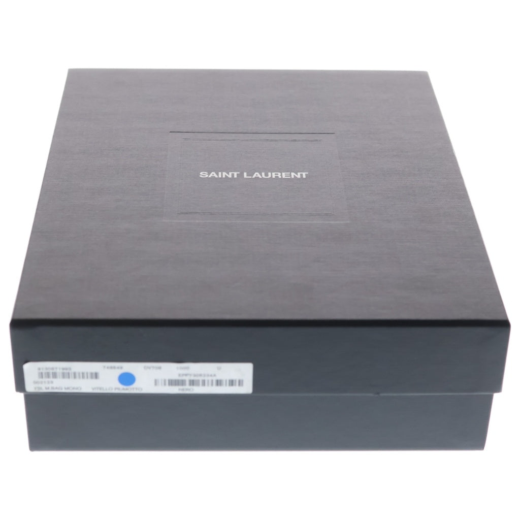 SAINT LAURENT PARIS(サンローランパリ) ヴォルテール ミニ カサンドラロゴプレート レザー ワンショルダーバッグ ゴールド金具 ブラウン 800846 レディース