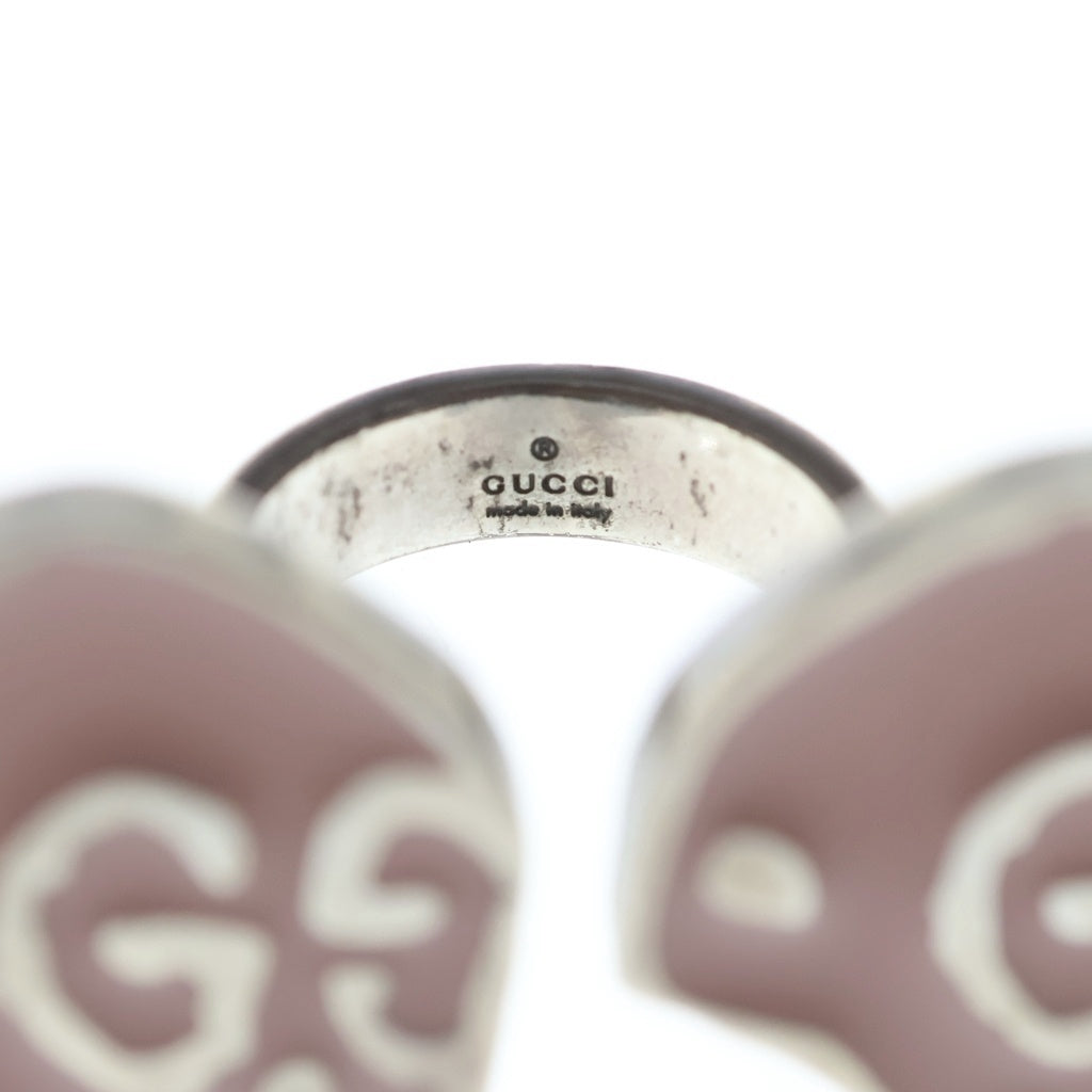 GUCCI(グッチ) ゴースト ダブル リング ピンク Sv925 シルバー レディース