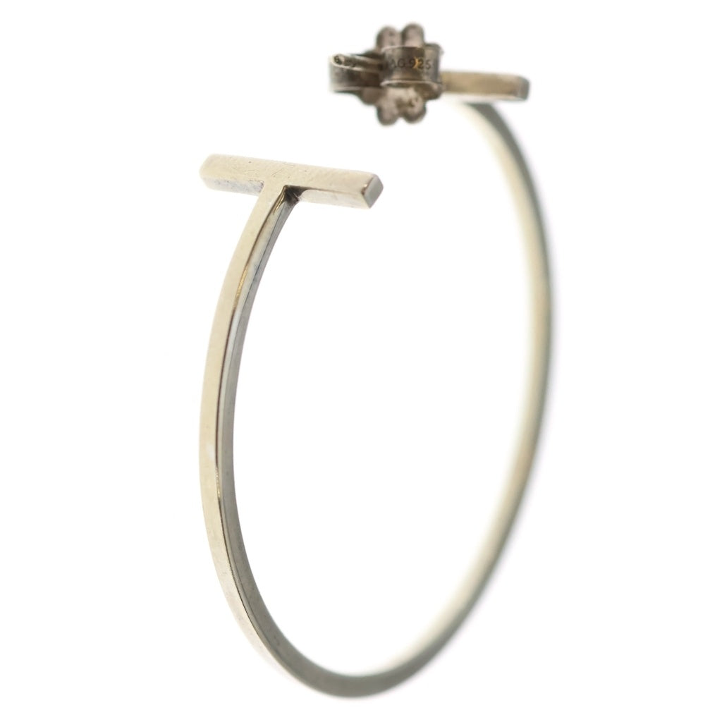 TIFFANY & Co.(ティファニー) Tワイヤー フープピアス シルバー SV925 レディース
