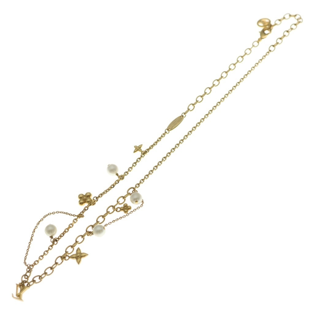 LOUIS VUITTON(ルイヴィトン) ブルーミング パール ネックレス ゴールド GP M02642 レディース
