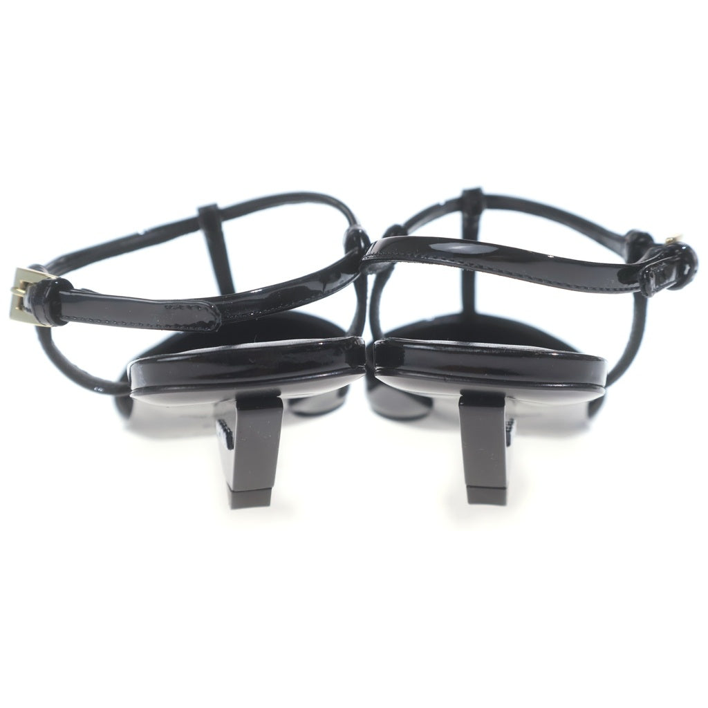 PRADA(プラダ) ブラックパテントレザー・スリッグバックヒールパンプス ブラック #34 1I535N レディース