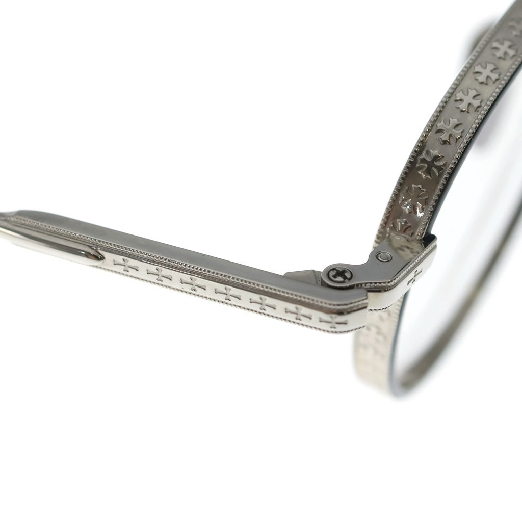 CHROME HEARTS(クロムハーツ) THICK AS ラウンド メタルフレーム サングラス メガネ 眼鏡 アイウェア シルバー