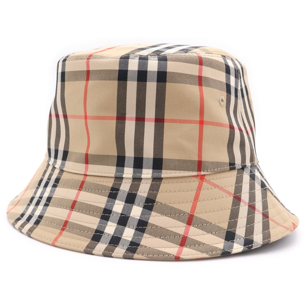 BURBERRY(バーバリー) ヴィンテージ チェック柄 バケットハット ベージュ#L