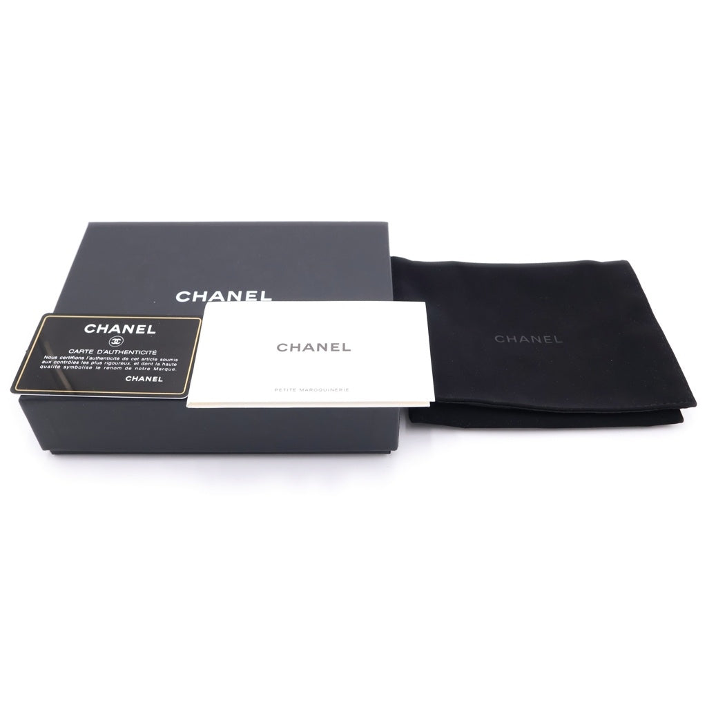 CHANEL(シャネル) クラシック スモールフラップウォレット 三つ折り財布 コインケース ブラック キャビアスキン ブラック AP0231 ゴールド金具 レディース