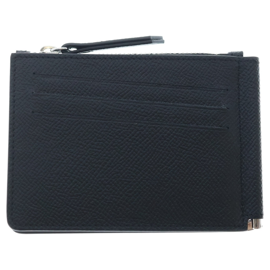 Maison Margiela(メゾンマルジェラ) 4ステッチ レザー マネークリップ コンパクトウォレット 二つ折り財布 ブラック SA1UI0018P4745T8013