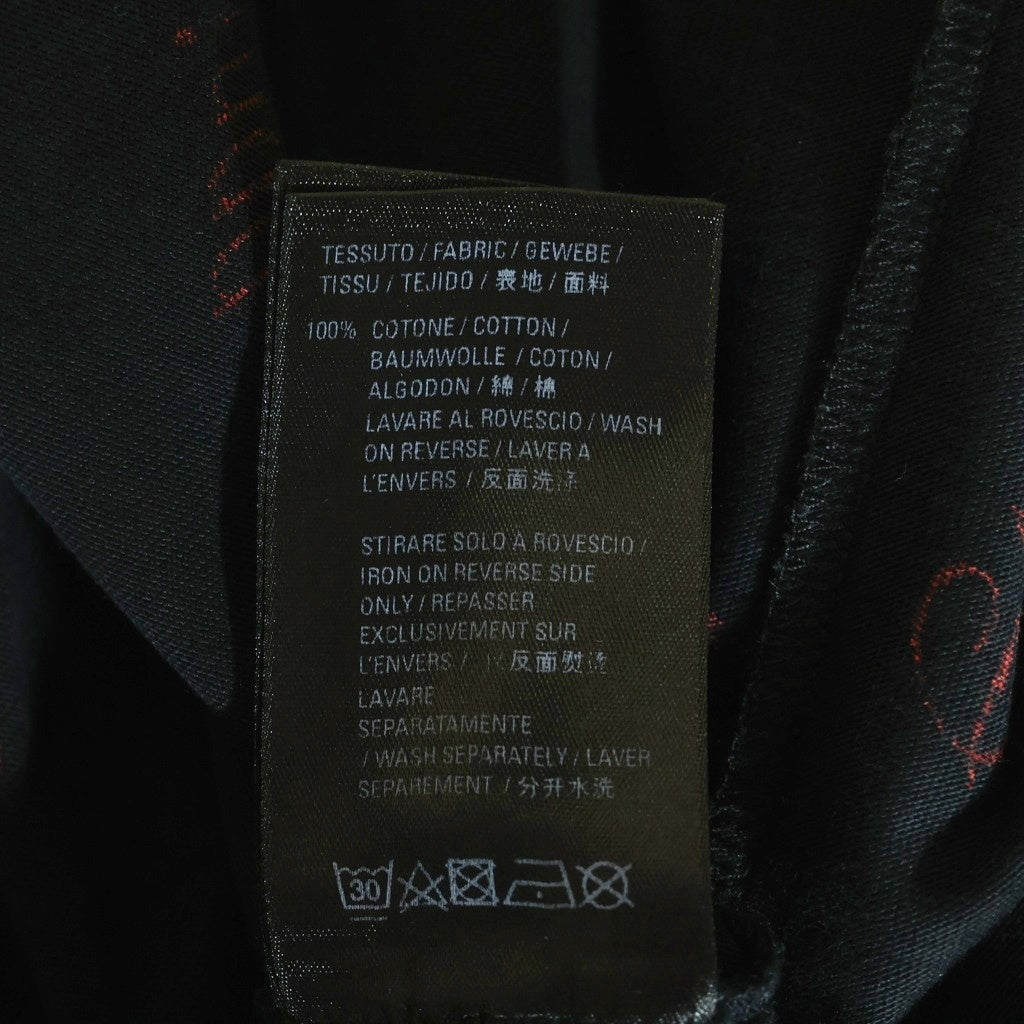 BALENCIAGA(バレンシアガ) ロゴビックシルエットシャツワンピース ブラック×レッド #XS レディース