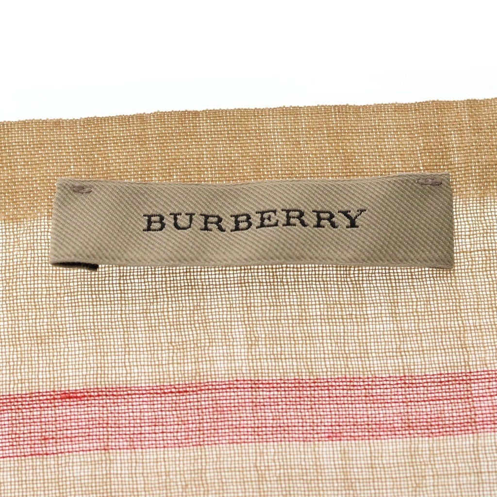 BURBERRY(バーバリー) ノヴァチェック 大判ストール マフラー チェック ブラウン