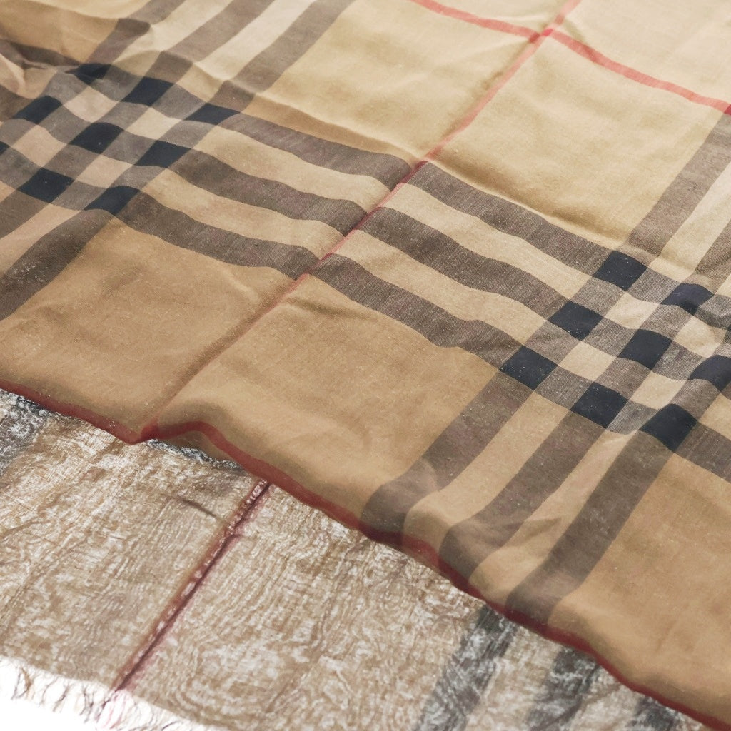 BURBERRY(バーバリー) ノヴァチェック 大判ストール マフラー チェック ブラウン