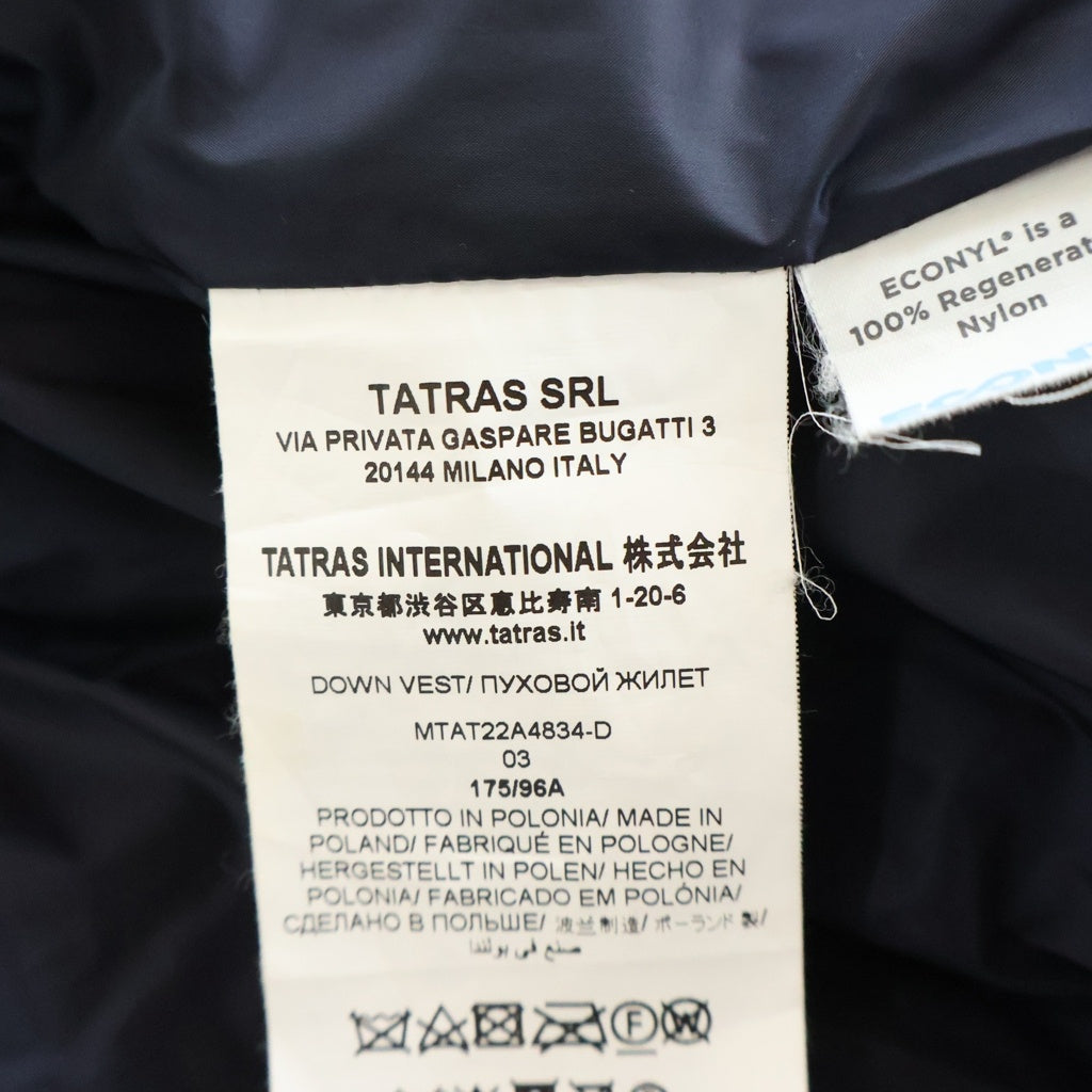 TATRAS(タトラス) ダウンベスト ネイビー メルコ ナイロン MTAT22A4834-D