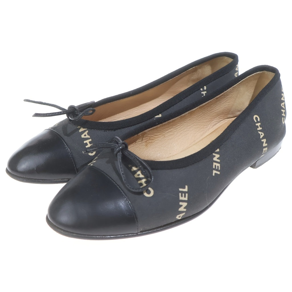 CHANEL(シャネル) リボンモチーフ バレエシューズ ブラック #37 レディース