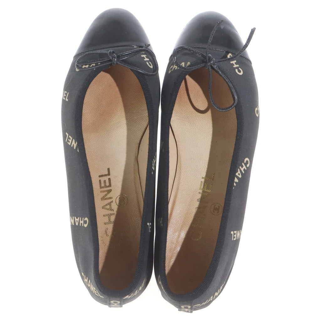 CHANEL(シャネル) リボンモチーフ バレエシューズ ブラック #37 レディース