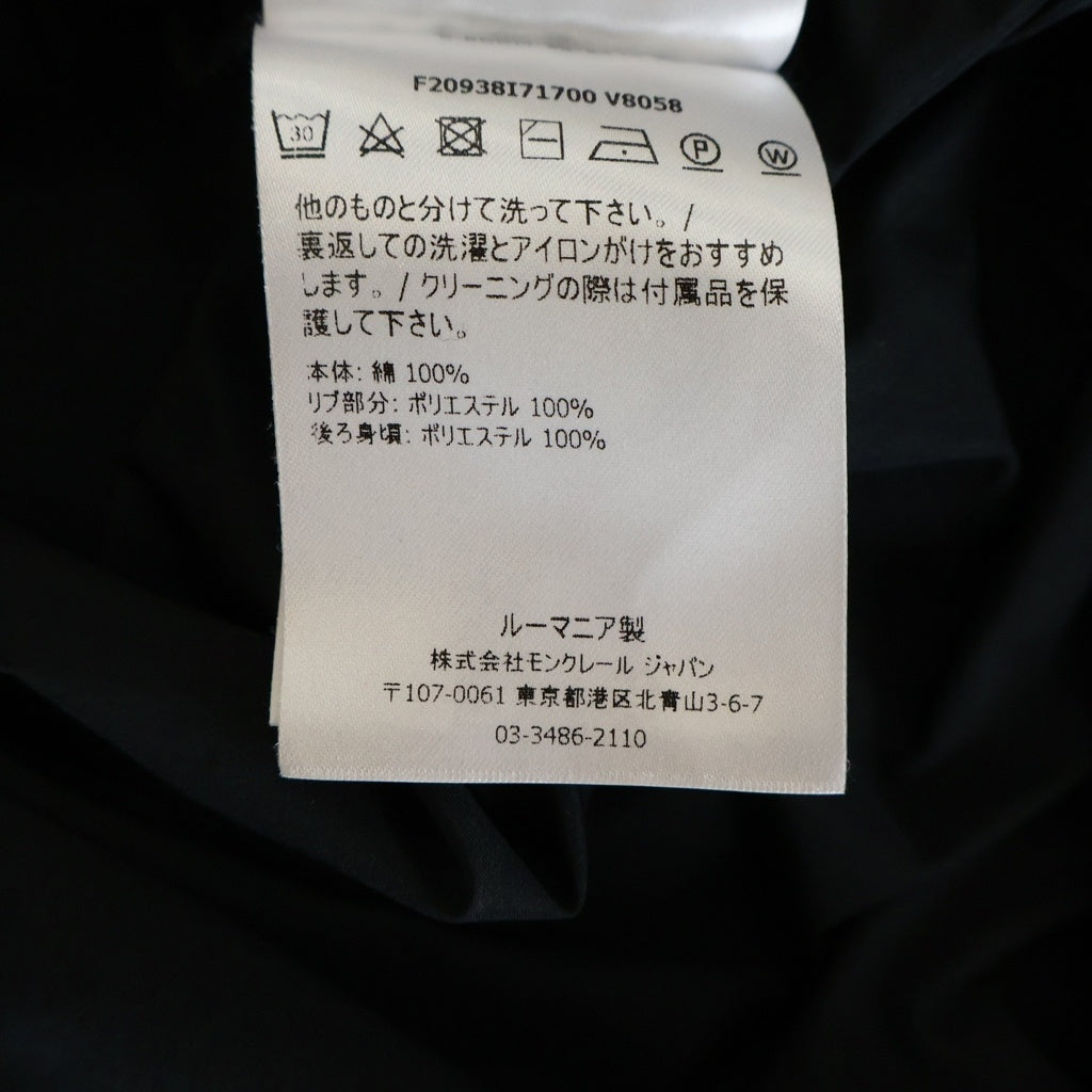 MONCLER(モンクレール) ABITO 半袖ナイロンワンピース ブラック×ゴールド XS F20938I71700 レディース