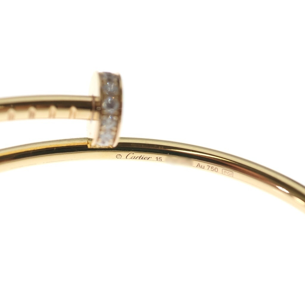Cartier(カルティエ) ジュストアンクル ダイヤ ブレスレット ピンクゴールド Au750PG #15 ジュエリー レディース