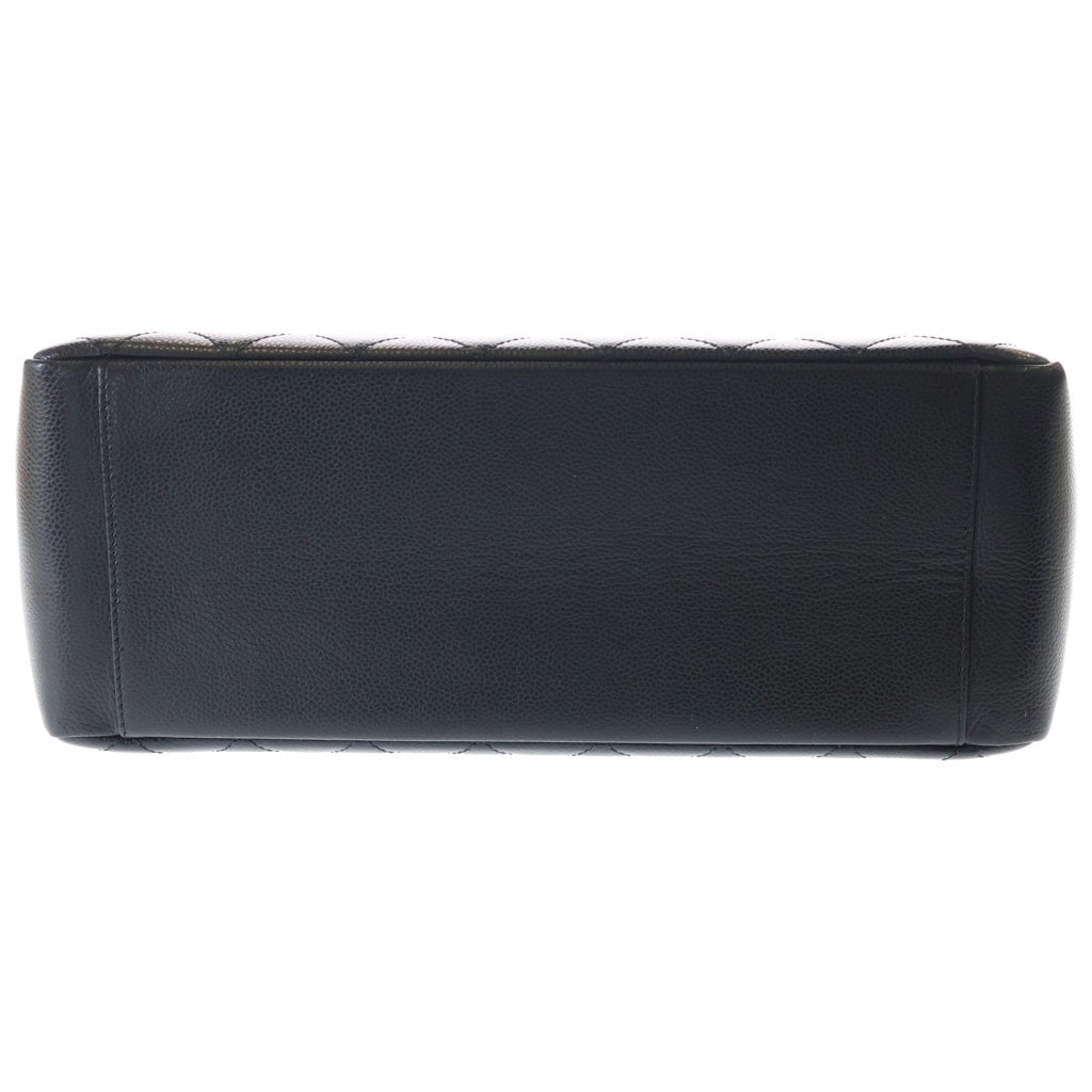 CHANEL(シャネル) マトラッセ GST キャビアスキン シルバー金具 チェーントートバッグ A50995 ブラック レディース