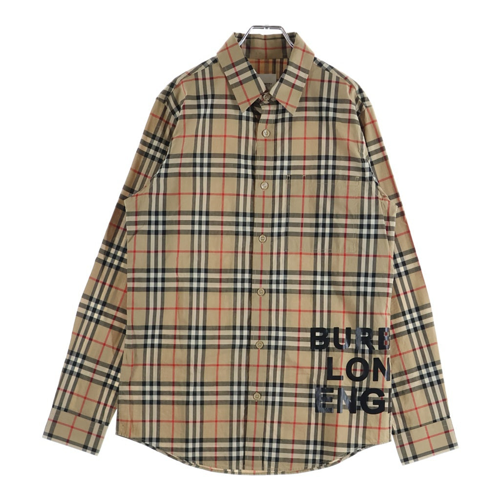 BURBERRY(バーバリー) ノバチェックシャツ ベージュ #M 8017567