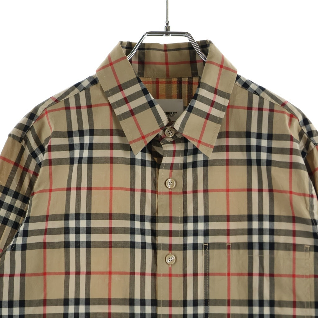 BURBERRY(バーバリー) ノバチェックシャツ ベージュ #M 8017567