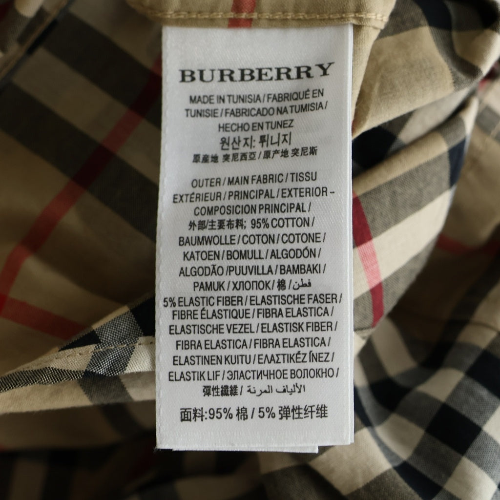 BURBERRY(バーバリー) ノバチェックシャツ ベージュ #M 8017567