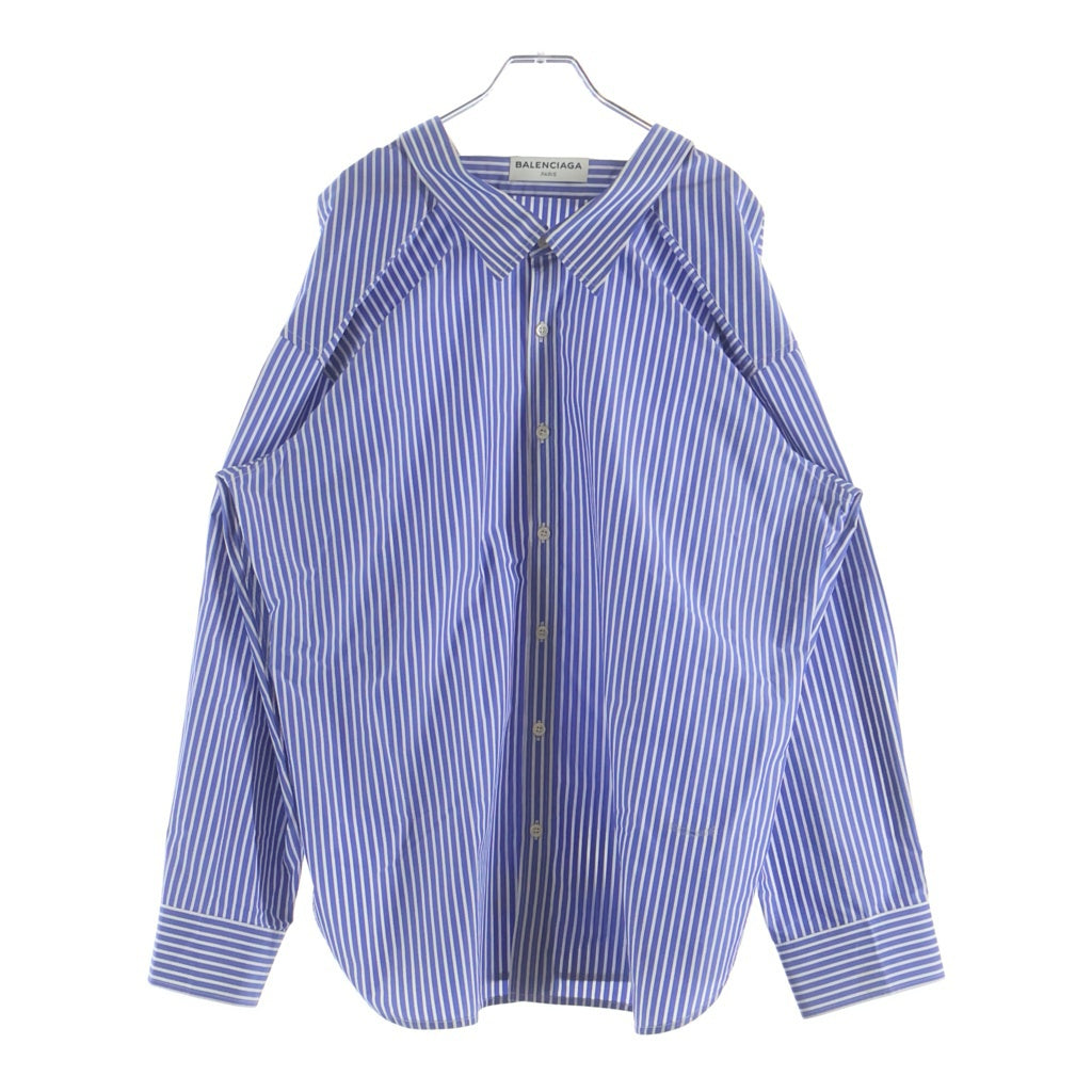 BALENCIAGA(バレンシアガ) ストライプシャツ ブルー #34 470555