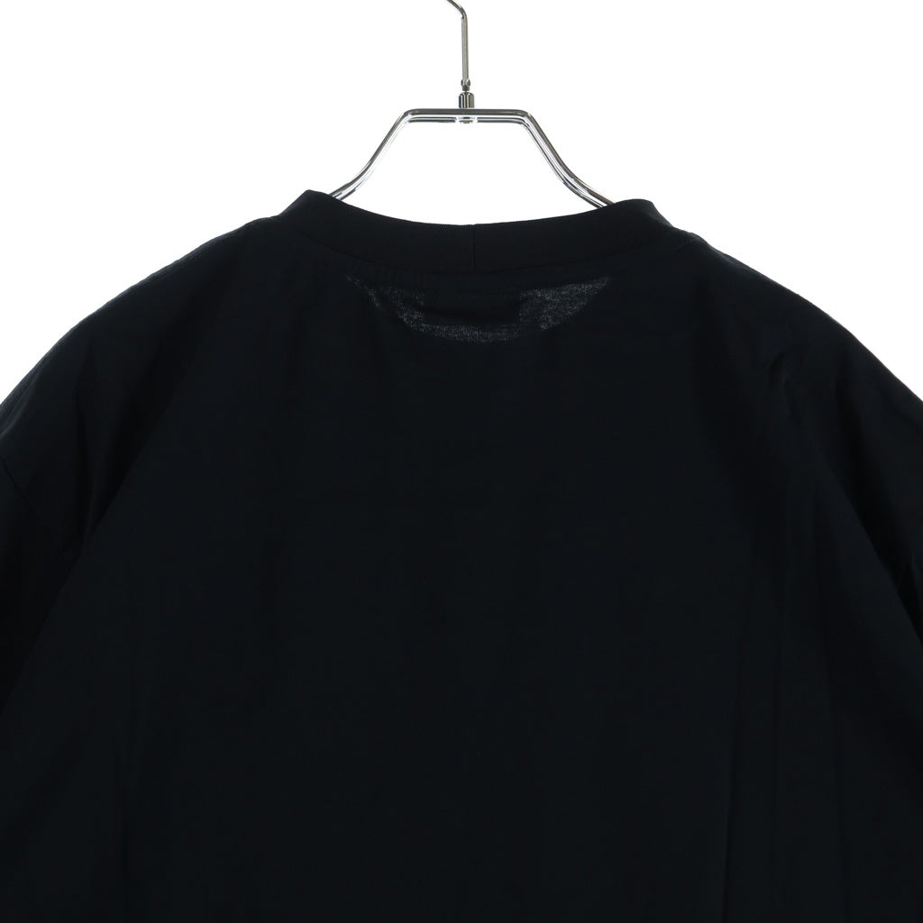 CELINE(セリーヌ) トリオンフ刺繍 半袖Tシャツ ブラック #L