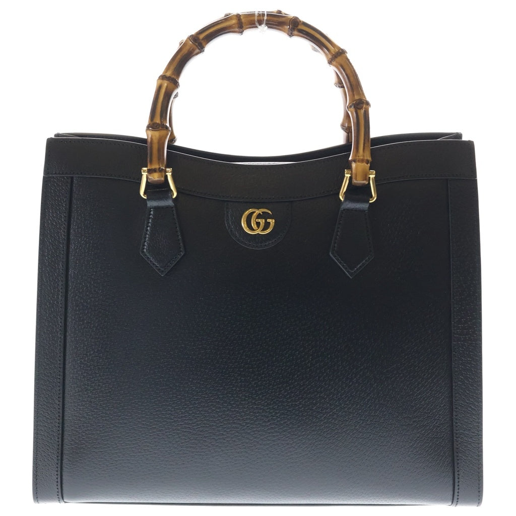 GUCCI(グッチ) ダイアナ ラージ レザー ハンドバッグ 2wayショルダーバッグ ブラック 678842 レディース