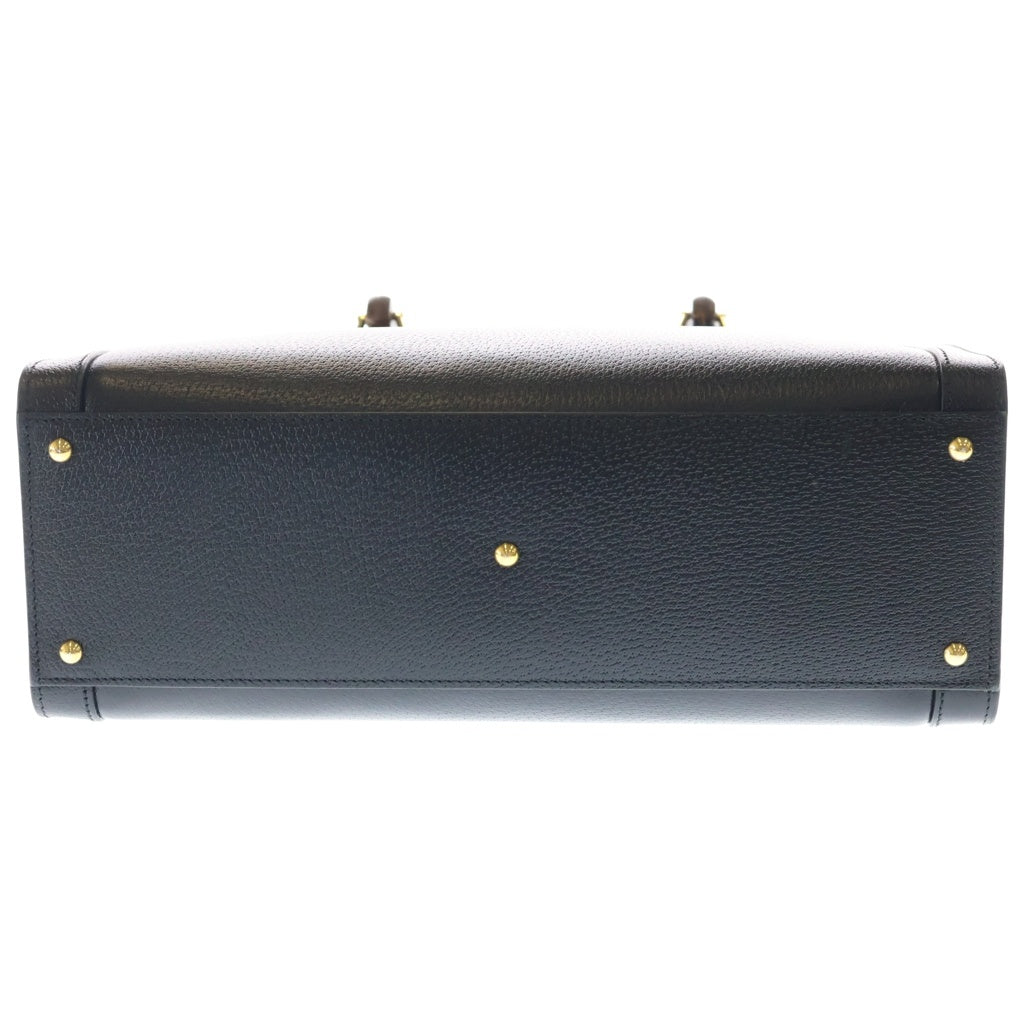 GUCCI(グッチ) ダイアナ ラージ レザー ハンドバッグ 2wayショルダーバッグ ブラック 678842 レディース