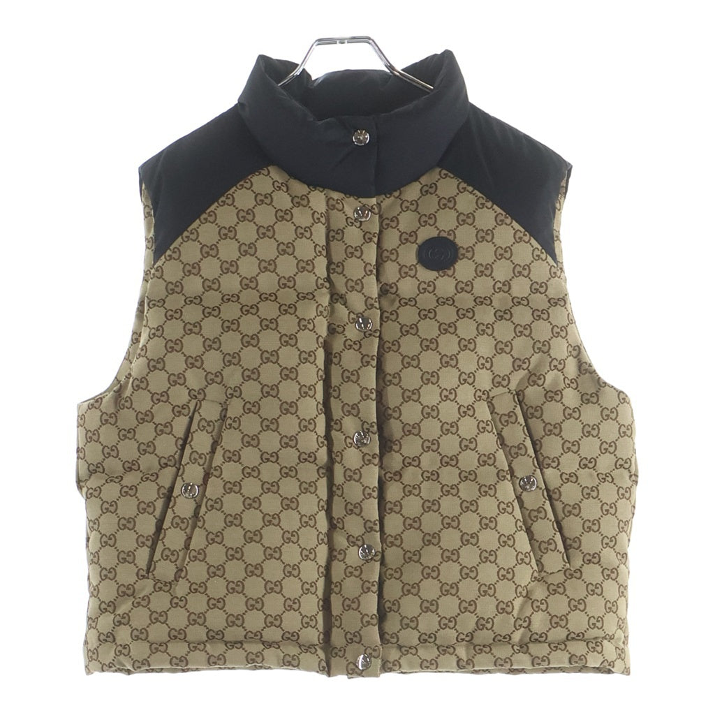 GUCCI(グッチ) GGコットンキャンバスダウンベスト ベージュ #36 774910