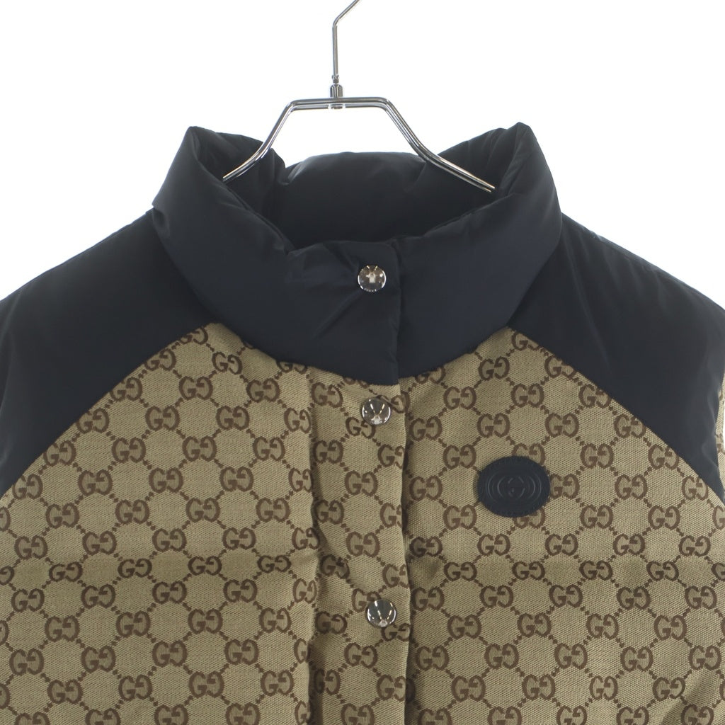 GUCCI(グッチ) GGコットンキャンバスダウンベスト ベージュ #36 774910