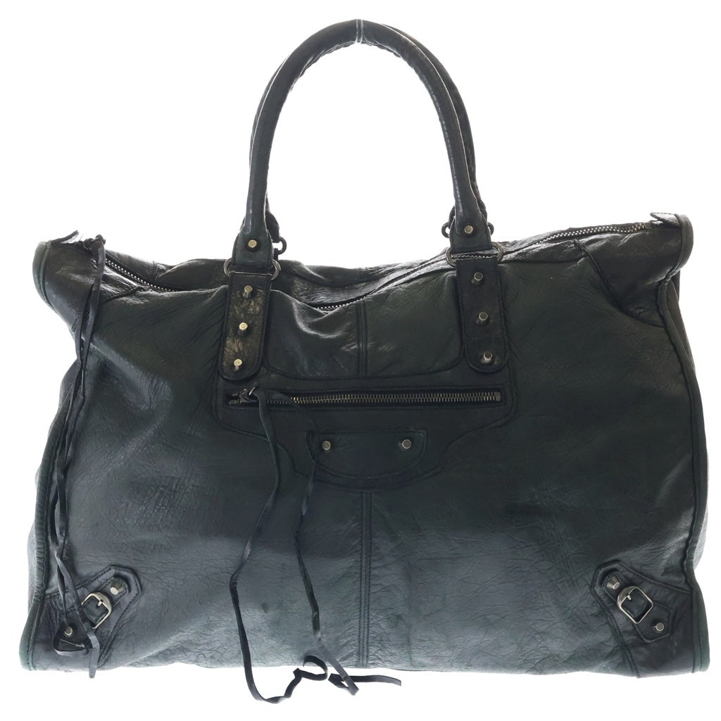 BALENCIAGA(バレンシアガ) ザ ワーク ハンドバッグ ブラック レザー 156541 シルバー金具 レディース