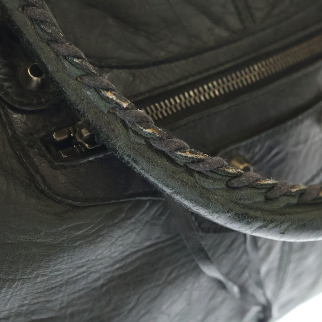 BALENCIAGA(バレンシアガ) ザ ワーク ハンドバッグ ブラック レザー 156541 シルバー金具 レディース