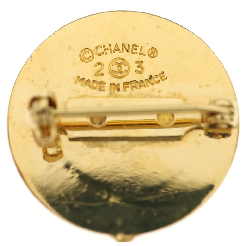 CHANEL(シャネル) マトラッセ ココマーク バッグモチーフ ピンバッジ ブローチ ゴールド GP レディース