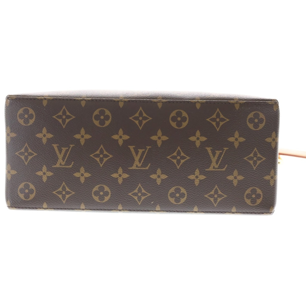 LOUIS VUITTON(ルイヴィトン) モノグラム プティ・パレPM 2WAYバッグ ハンドバッグ ショルダーバッグ ブラウン レザー×PVC M45900 ゴールド金具 レディース
