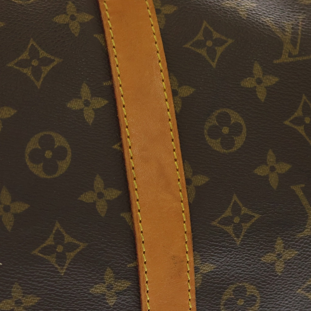 LOUIS VUITTON(ルイヴィトン) モノグラム キーポル・バンドリエール60 トラベルバッグ ボストンバッグ ハンドバッグ ブラウン レザー×PVC M41412 ゴールド金具 レディース