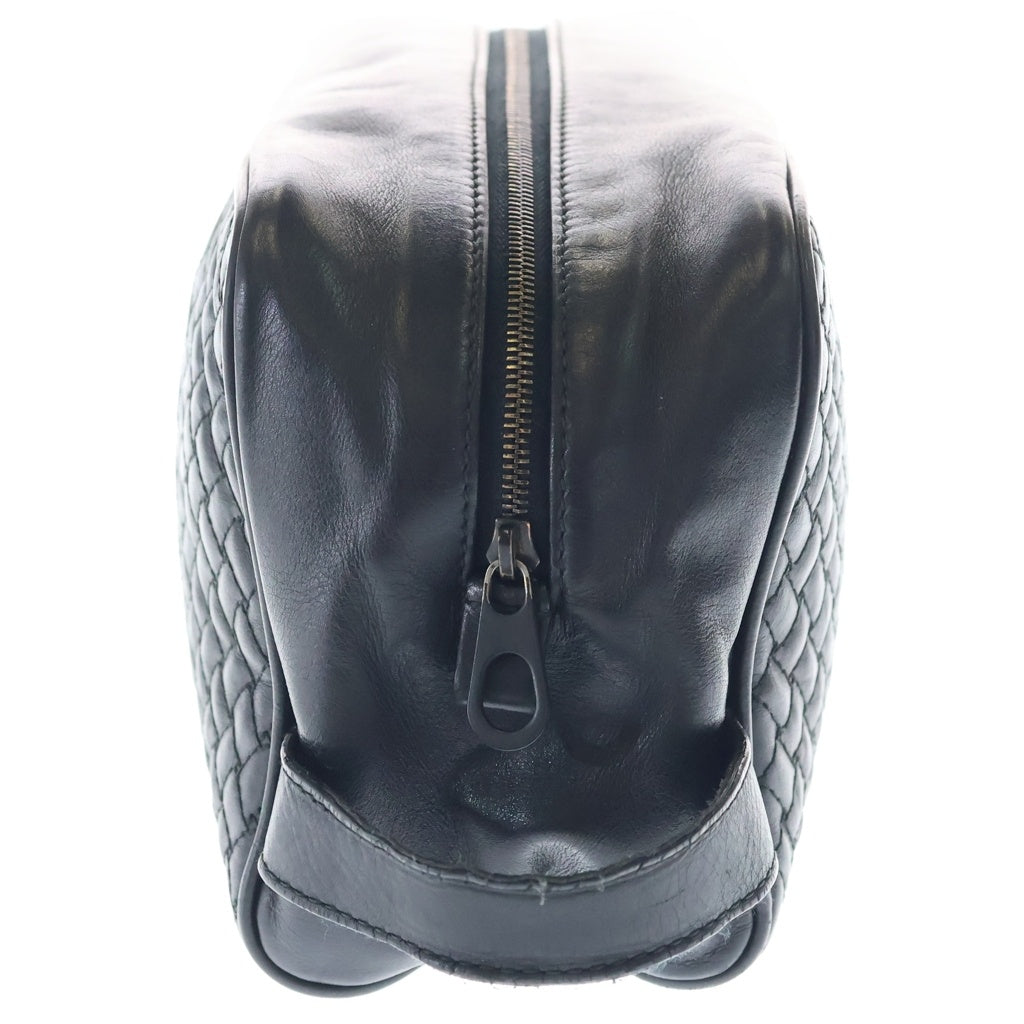 BOTTEGA VENETA(ボッテガヴェネタ) イントレチャート クラッチバッグ セカンドバッグ ケース ポーチ ブラック レザー レディース