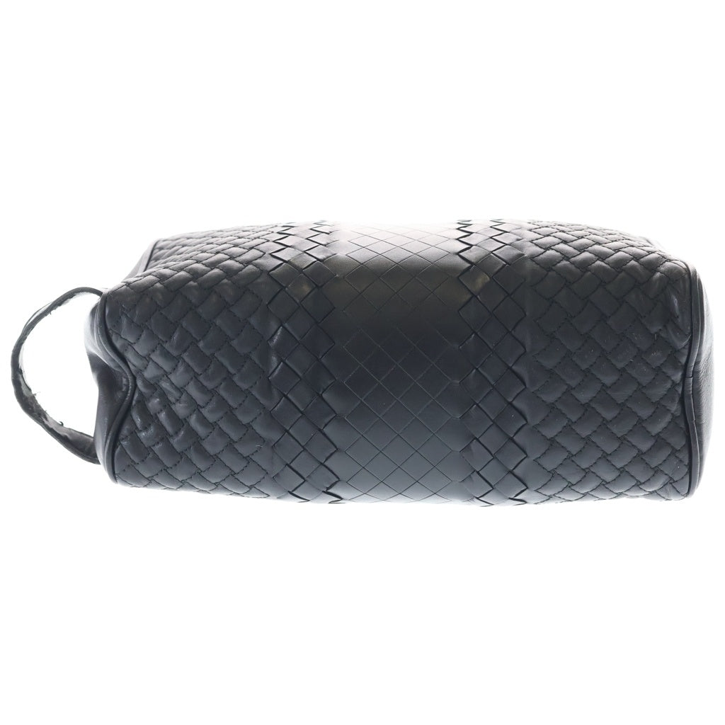 BOTTEGA VENETA(ボッテガヴェネタ) イントレチャート クラッチバッグ セカンドバッグ ケース ポーチ ブラック レザー レディース